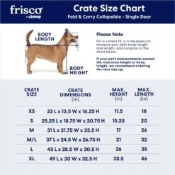 Frisco Heavy Duty Fold & Carry Single Door Collapsible Wire Dog Crate -Hot Sale Pet Supplies 109783 PT2. AC SS1800 V1667228771