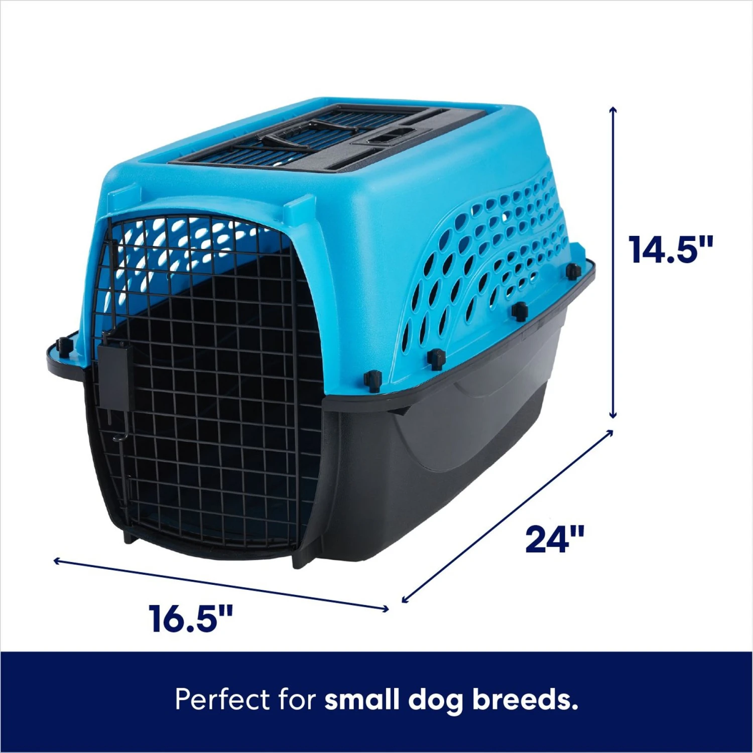 Frisco Two Door Top Load Plastic Dog & Cat Kennel 4 Frisco Two Door Top Load Plastic Dog & Cat Kennel - Image 2