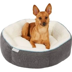 Frisco Sherpa Hexagon Bolster Cat & Dog Bed -Hot Sale Pet Supplies 144813 PT4. AC SS1800 V1578442740