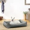 Frisco Rectangular Bolster Dog Bed W/Removable Cover, Dark Gray -Hot Sale Pet Supplies 144865 MAIN. AC SS1800 V1566404860