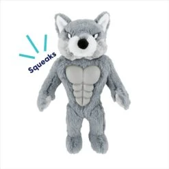 Frisco Wolf Muscle Plush Squeaky Dog Toy -Hot Sale Pet Supplies 147082 PT2. AC SS1800 V1691776574