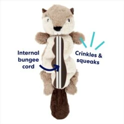 Frisco Beaver Bungee Plush Squeaky Dog Toy -Hot Sale Pet Supplies 152824 PT2. AC SS1800 V1686579686