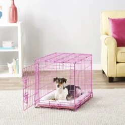 Frisco Fold & Carry Single Door Collapsible Wire Dog Crate, Pink 15 Frisco Fold & Carry Single Door Collapsible Wire Dog Crate, Pink -Hot Sale Pet Supplies 160806 PT6. AC SS1800 V1561066044