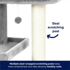 Frisco 42-in Heavy Duty Faux Fur Cat Tree & Condo -Hot Sale Pet Supplies 169398 PT3. AC SS1800 V1667228362