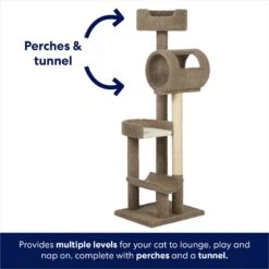 Frisco 69-in Real Carpet Wooden Cat Tree -Hot Sale Pet Supplies 208926 PT3. AC SS1800 V1667229176