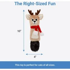 Frisco Holiday Reindeer Plush Kicker Cat Toy With Catnip -Hot Sale Pet Supplies 228553 PT1. AC SS1800 V1604444210