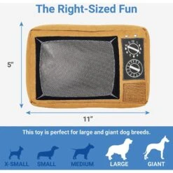 Frisco Retro Television Ballistic Nylon Plush Squeaky Dog Toy -Hot Sale Pet Supplies 230308 PT1. AC SS1800 V1599945062