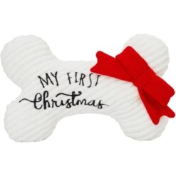 Frisco Holiday My First Christmas Bone Plush Squeaky Dog Toy -Hot Sale Pet Supplies 233166 PT3. AC SS1800 V1600707130