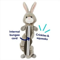 Frisco Bunny Bungee Plush Squeaky Dog Toy -Hot Sale Pet Supplies 233612 PT2. AC SS1800 V1691784247