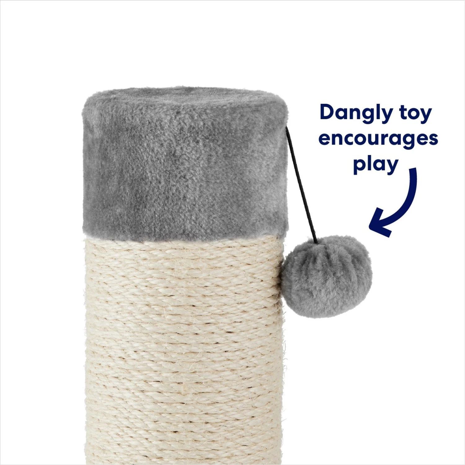 Frisco 35-in Heavy Duty Sisal Cat Scratching Post With Toy 6 Frisco 35-in Heavy Duty Sisal Cat Scratching Post With Toy - Image 4