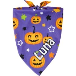 Frisco Halloween Pumpkins Personalized Dog & Cat Bandana