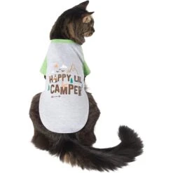 Frisco Happy Lil' Camper Dog & Cat T-Shirt -Hot Sale Pet Supplies 248789 PT2. AC SS1800 V1644959832