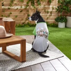Frisco Happy Lil' Camper Dog & Cat T-Shirt -Hot Sale Pet Supplies 248789 PT7. AC SS1800 V1613670226