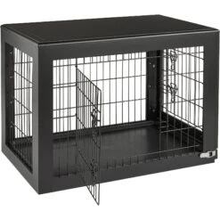 Frisco Double Door Furniture Style Dog Crate, Black -Hot Sale Pet Supplies 253026 PT5. AC SS1800 V1617644239