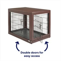 Frisco Double Door Furniture Style Dog Crate, Brown -Hot Sale Pet Supplies 253033 PT3. AC SS1800 V1617644270