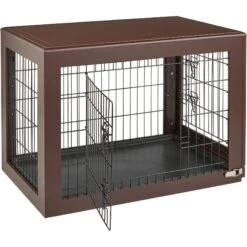 Frisco Double Door Furniture Style Dog Crate, Brown -Hot Sale Pet Supplies 253033 PT5. AC SS1800 V1617037698