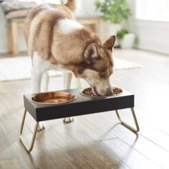 Frisco Copper Stainless Steel Elevated Foldable Double Dog & Cat Bowls 12 Frisco Copper Stainless Steel Elevated Foldable Double Dog & Cat Bowls -Hot Sale Pet Supplies 253060 PT2. AC SS1800 V1616594243