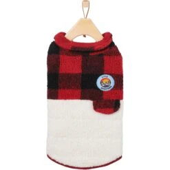 Frisco Mediumweight Red Plaid Insulated Dog & Cat Sherpa Coat -Hot Sale Pet Supplies 268320 PT4. AC SS1800 V1628741540