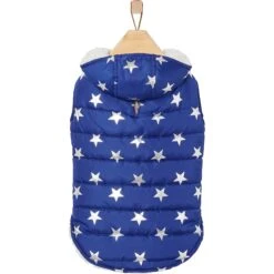 Frisco Mediumweight Metallic Star Print Insulated Dog & Cat Parka, Navy 12 Frisco Mediumweight Metallic Star Print Insulated Dog & Cat Parka, Navy -Hot Sale Pet Supplies 268413 PT4. AC SS1800 V1628824388