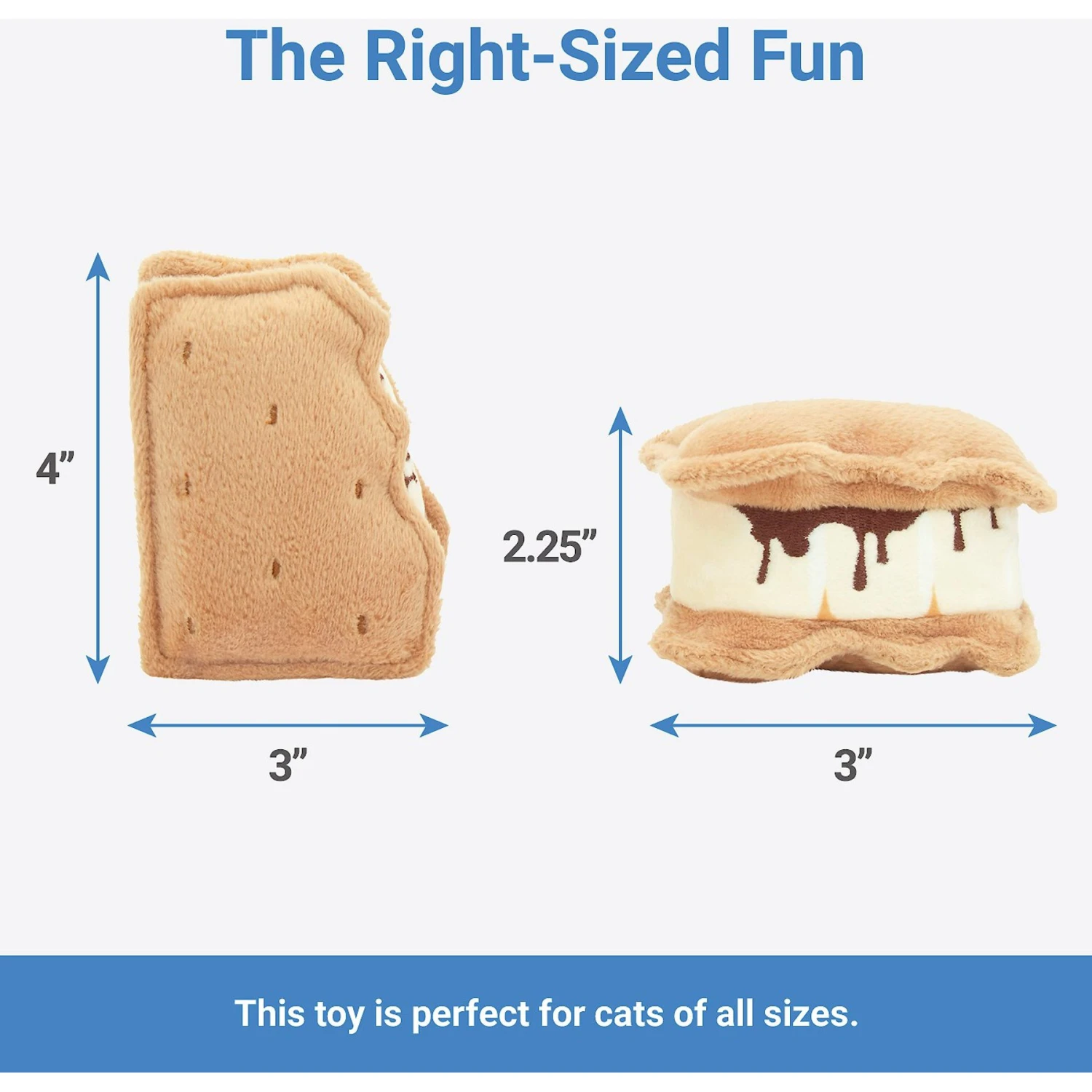 Frisco Camping S'mores Plush Cat Toy With Catnip, 2 Count 4 Frisco Camping S'mores Plush Cat Toy With Catnip, 2 Count - Image 2