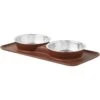 Frisco Silicone Stainless Steel Double Diner Dog & Cat Bowl, Brown 2 Frisco Silicone Stainless Steel Double Diner Dog & Cat Bowl, Brown -Hot Sale Pet Supplies 277551 MAIN. AC SS1800 V1627933884