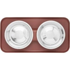 Frisco Silicone Stainless Steel Double Diner Dog & Cat Bowl, Brown 13 Frisco Silicone Stainless Steel Double Diner Dog & Cat Bowl, Brown -Hot Sale Pet Supplies 277551 PT4. AC SS1800 V1627935079