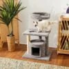 Frisco 37-in Real Carpet Cat Tree With Condo, Grey -Hot Sale Pet Supplies 282755 MAIN. AC SS1800 V1621949365