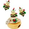 Frisco Holiday Bee Merry Hide & Seek Puzzle Plush Squeaky Dog Toy -Hot Sale Pet Supplies 287099 MAIN. AC SS1800 V1694813159