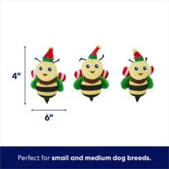 Frisco Holiday Bee Merry Hide & Seek Puzzle Plush Squeaky Dog Toy -Hot Sale Pet Supplies 287099 PT2. AC SS1800 V1695044345