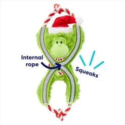 Frisco Holiday Monkey Plush With Rope Squeaky Dog Toy -Hot Sale Pet Supplies 287115 PT2. AC SS1800 V1695044339