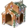 Frisco Holiday Log Cabin Cardboard Cat House -Hot Sale Pet Supplies 287287 MAIN. AC SS1800 V1694814356
