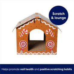Frisco Holiday Gingerbread House Cardboard Cat House Cat Toy -Hot Sale Pet Supplies 287289 PT2. AC SS1800 V1695044346