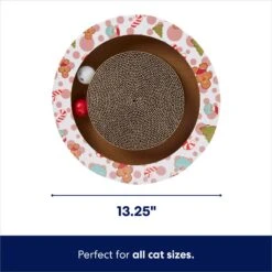 Frisco Holiday Scratch & Roll Cardboard Scratcher Cat Toy With Catnip -Hot Sale Pet Supplies 287295 PT1. AC SS1800 V1694809485
