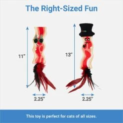 Frisco Holiday Bacon Plush Cat Toy With Catnip, 2 Count 6 Frisco Holiday Bacon Plush Cat Toy With Catnip, 2 Count -Hot Sale Pet Supplies 287377 PT1. AC SS1800 V1637788000