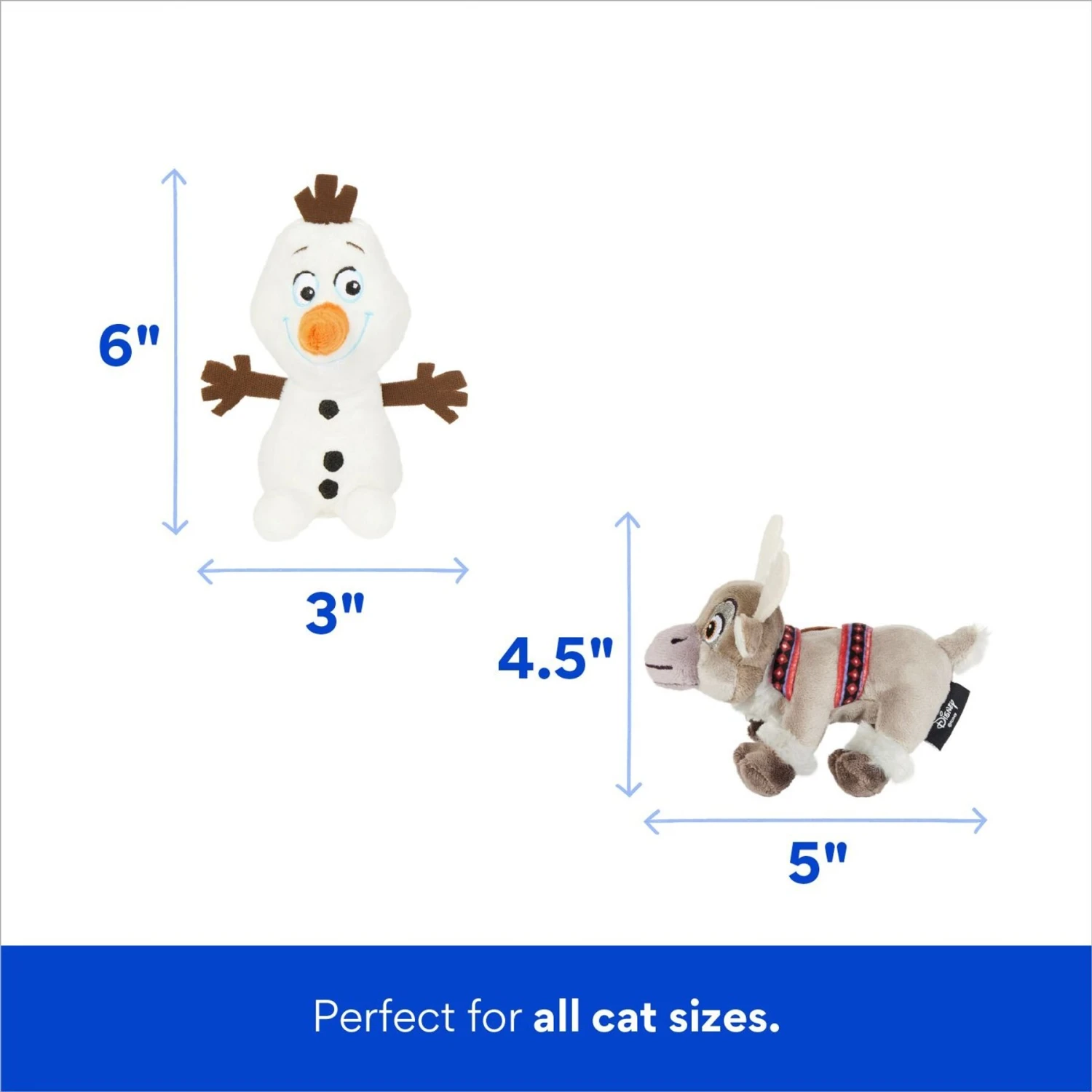 Disney Frozen's Olaf & Sven Plush Cat Toy With Catnip, 2 Count 4 Disney Frozen's Olaf & Sven Plush Cat Toy With Catnip, 2 Count - Image 2