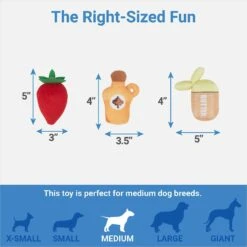 Frisco Brunch Pancake Hide & Seek Puzzle Plush Squeaky Dog Toy -Hot Sale Pet Supplies 297266 PT2. AC SS1800 V1643916712