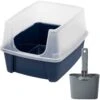 Frisco Plastic Litter Scooper With Caddy & IRIS USA Open Top Litter Box With Scatter Shield -Hot Sale Pet Supplies 298166 MAIN. AC SS1800 V1623198146