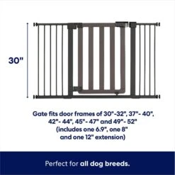 Frisco Wood & Metal Extra Wide Auto-close Dog Gate -Hot Sale Pet Supplies 306525 PT1. AC SS1800 V1657656801