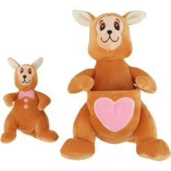 Frisco Valentine Kangaroo & Joey Plush Squeaky Dog Toy -Hot Sale Pet Supplies 312899 PT2. AC SS1800 V1641836533