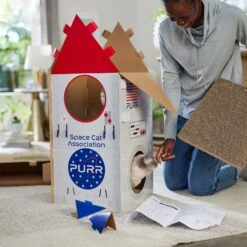 Frisco Spaceship Cardboard Cat House, 2-Story -Hot Sale Pet Supplies 317721 PT3. AC SS1800 V1688677248