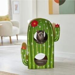 Frisco Cactus Cardboard Cat House, 2-Story -Hot Sale Pet Supplies 317725 PT3. AC SS1800 V1642099098