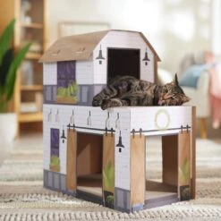 Frisco Farmhouse Cardboard Cat House, 2-Story -Hot Sale Pet Supplies 317733 PT3. AC SS1800 V1676566492