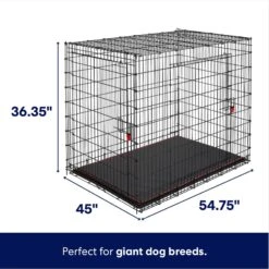 Frisco XX-Large Heavy Duty Enhanced Lock Double Door Wire Dog Crate, Fold & Carry Wire Dog Crate & Mat Kit, 54" -Hot Sale Pet Supplies 318116 PT1. AC SS1800 V1634591594