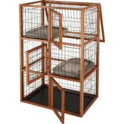 Frisco Collapsible Wood & Wire Cat Cage Playpen, 3 Level 10 Frisco Collapsible Wood & Wire Cat Cage Playpen, 3 Level -Hot Sale Pet Supplies 323215 PT3. AC SS1800 V1645497221