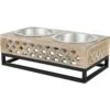 Frisco Premium Wood Elevated Stainless Steel Double Diner Dog & Cat Bowl, 3 Cup 2 Frisco Premium Wood Elevated Stainless Steel Double Diner Dog & Cat Bowl, 3 Cup -Hot Sale Pet Supplies 331507 MAIN. AC SS1800 V1657656894