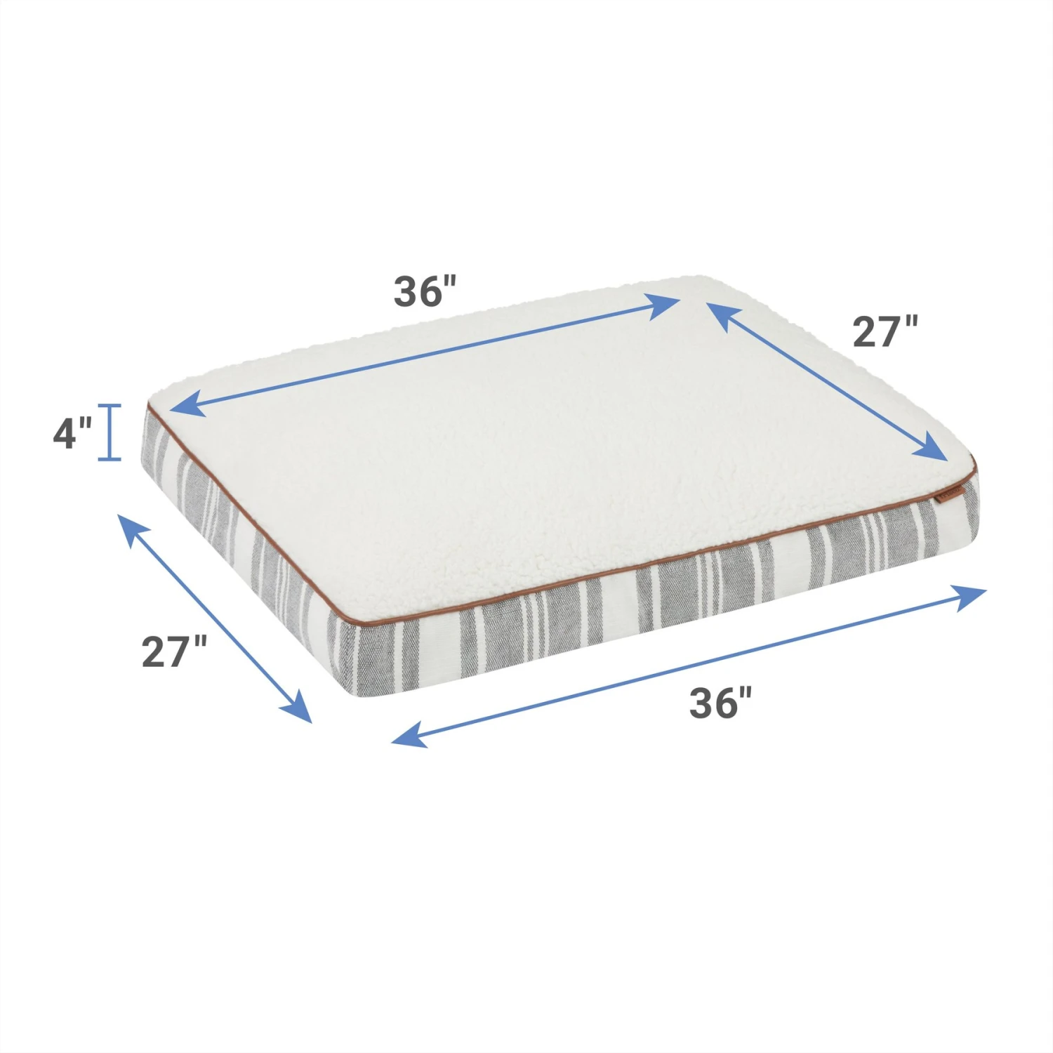 Frisco Farmhouse Rectangular Gusset Dog Bed W/ Removable Cover 4 Frisco Farmhouse Rectangular Gusset Dog Bed W/ Removable Cover - Image 2