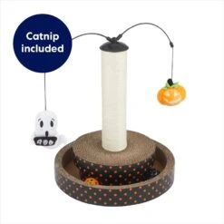 Frisco Halloween Pumpkin And Ghost Interactive Scratcher Cat Toy With Catnip -Hot Sale Pet Supplies 344074 PT2. AC SS1800 V1657657033