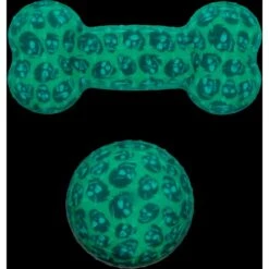 Frisco Halloween Glow In The Dark TPR Squeaky Bone & Ball Dog Toy -Hot Sale Pet Supplies 344130 PT2. AC SS1800 V1659023724
