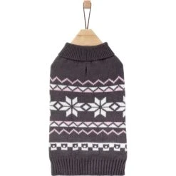 Frisco Gray Chevron Print Dog & Cat Sweater -Hot Sale Pet Supplies 353555 PT4. AC SS1800 V1659727100