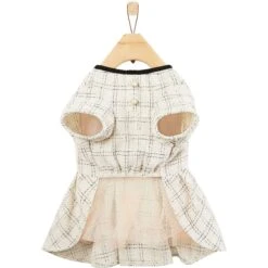 Frisco Tweed Weave Ruffle Skirt Dog & Cat Dress -Hot Sale Pet Supplies 353649 PT5. AC SS1800 V1659726435
